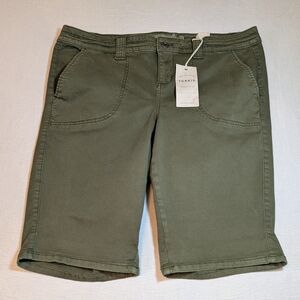 torrid Olive Green Cargo Bermuda Shorts
